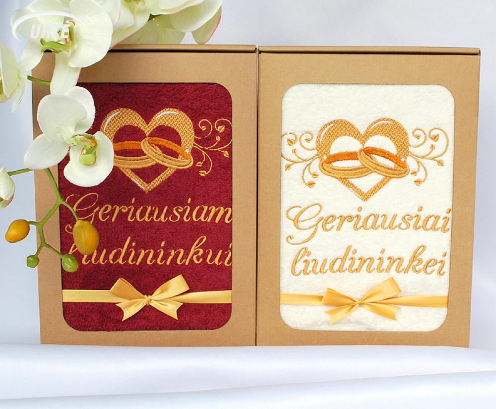 Dovanos patiems geriausiems liudininkams su auksiniais žiedais! ♥