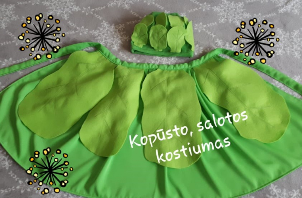 Cabbage, salad carnival costume for kids