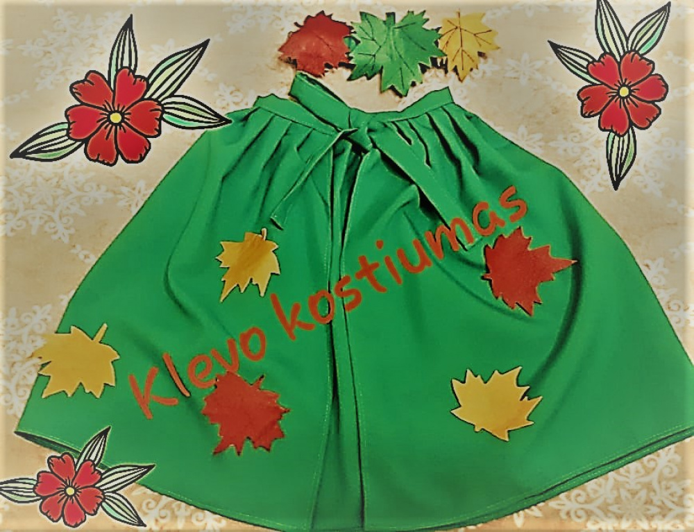 Maple costume, autumn carnival costume for kids