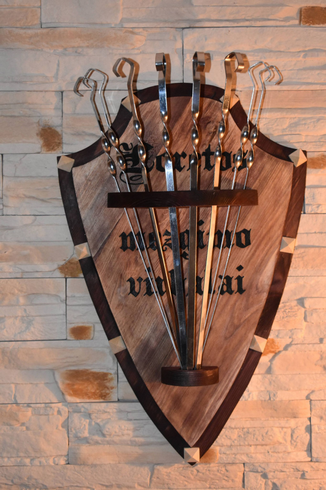Wooden signboard- shield 