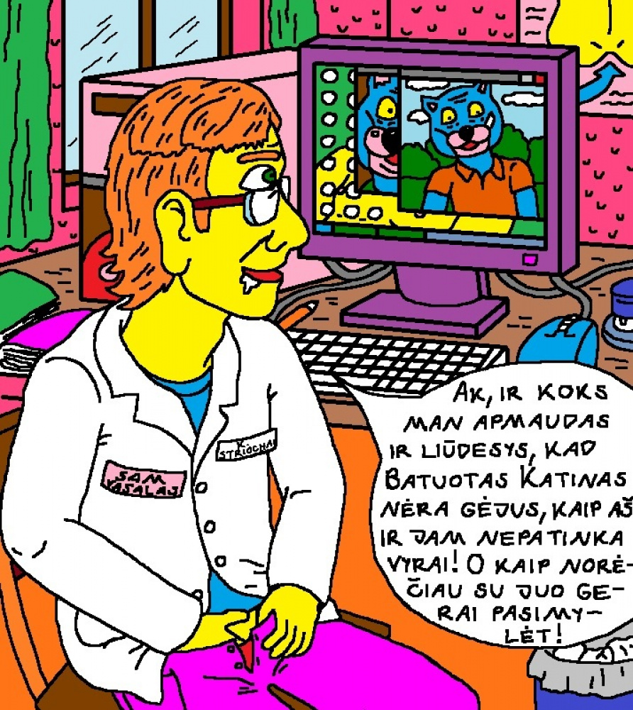 Batuotą Katiną slapčia įsimylėjo homoseksualios orientacijos daktaras Kakarinijus Striochala