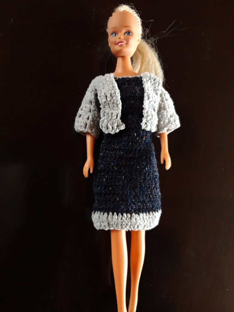 Dark dress for Barbie