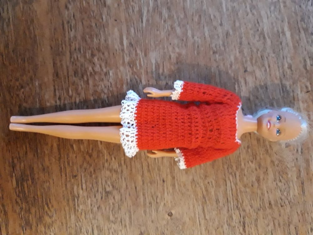 Red dress for Barbie