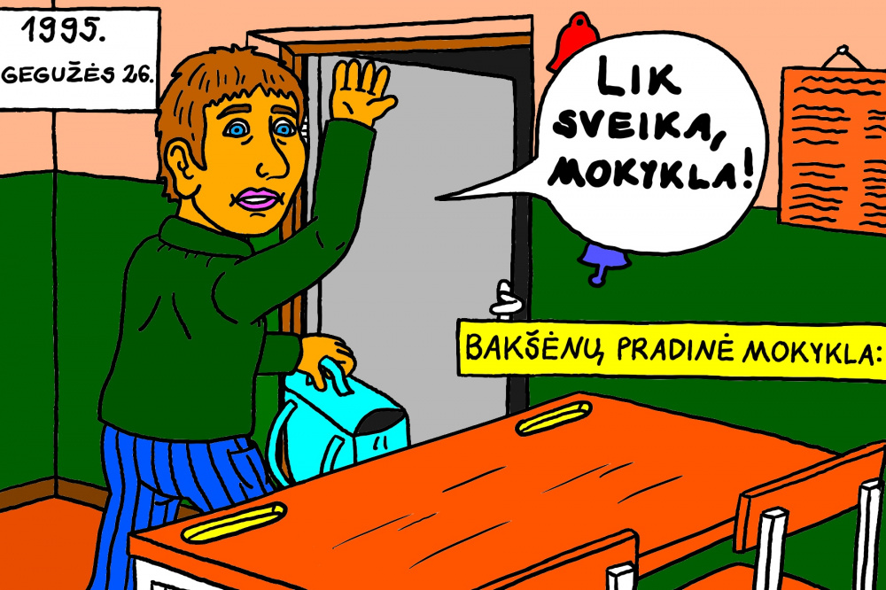 Vienaturčio mokykliniai prisiminimai iš Bakšėnų pradinės mokyklos lankymo metų 24
