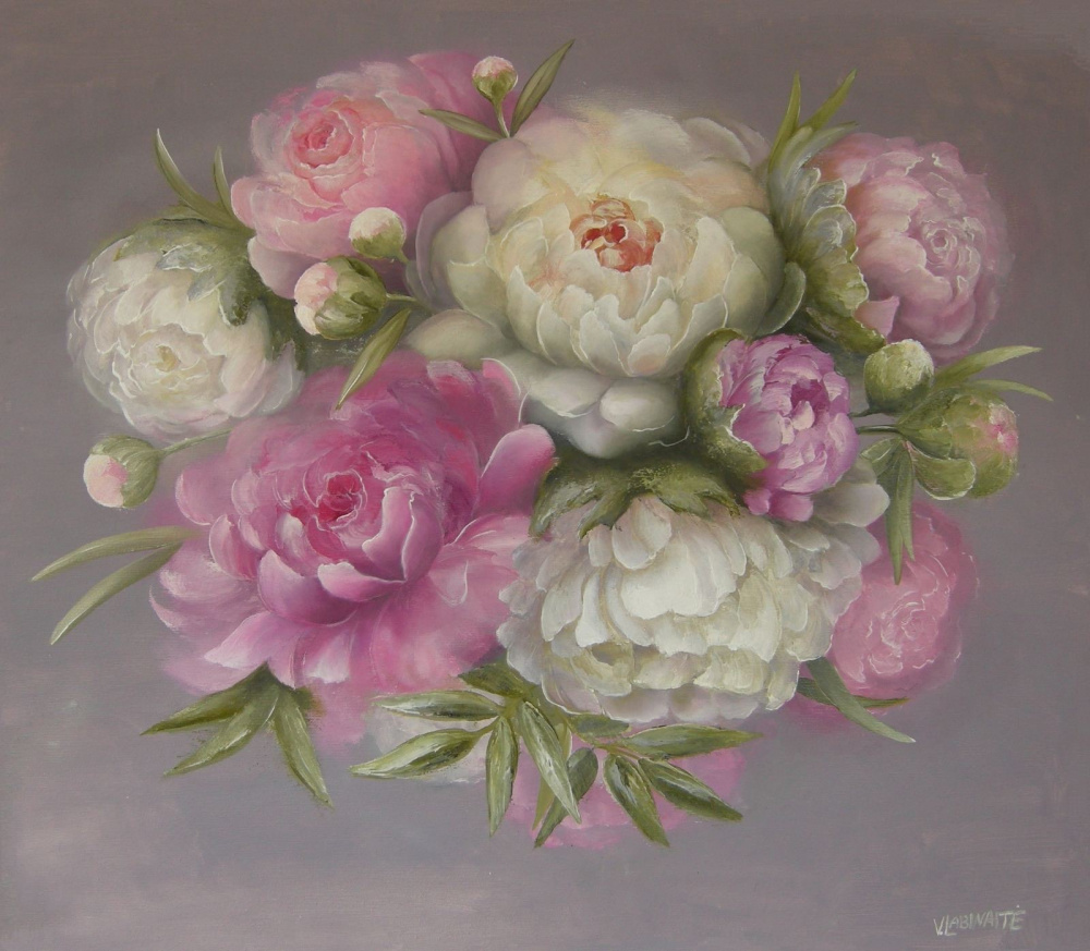 peonies 70x60