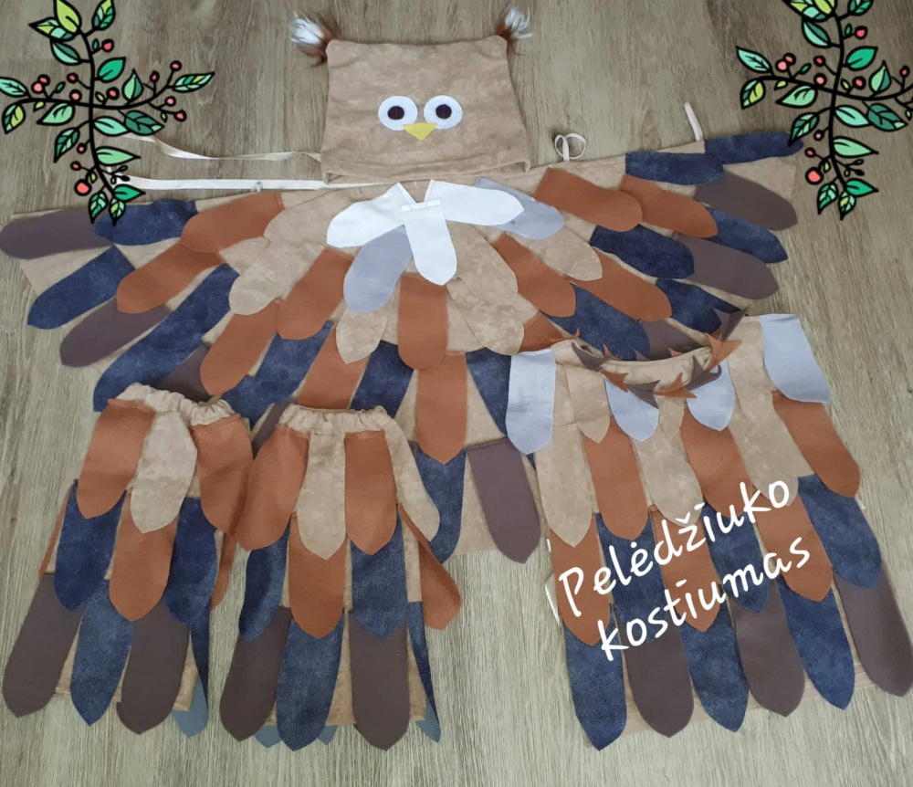 Owl carnival costume for kids