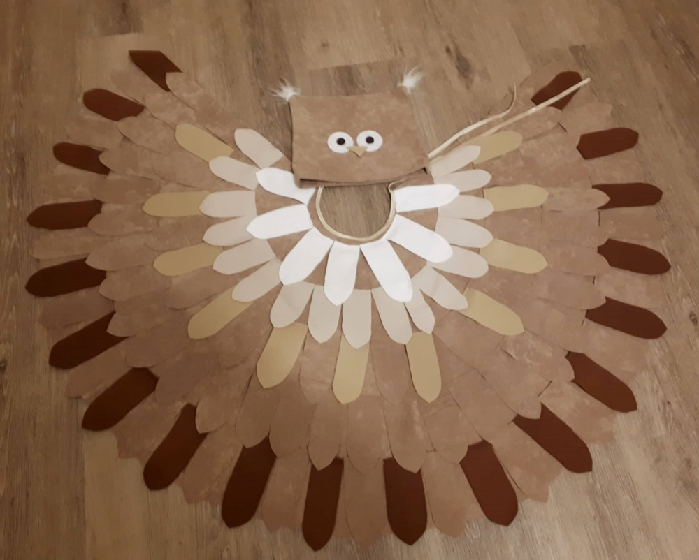 Owl carnival costume for kids