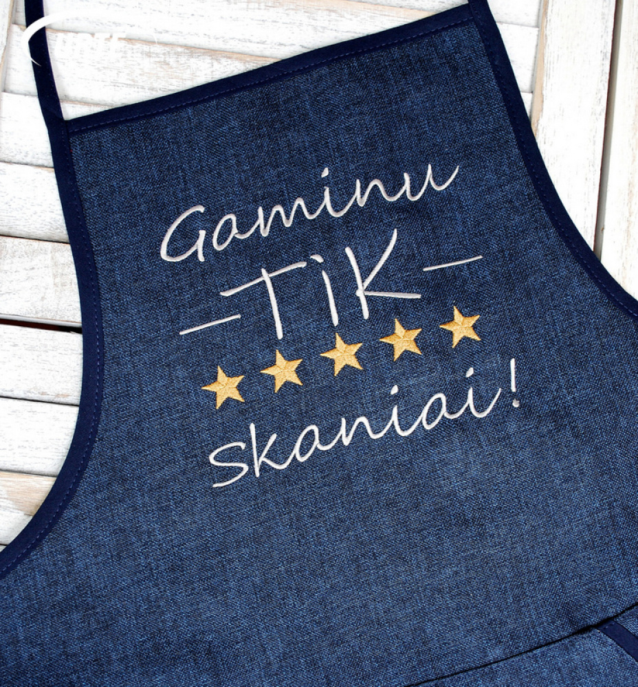 Virtuvės prijuostė "Gaminu TIK skaniai!"