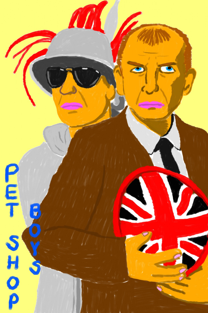 Mėgstamos muzikos grupės "Pet shop boys" abu nariai
