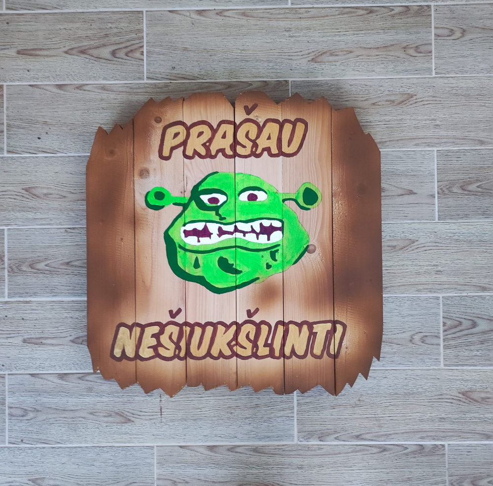 Iškaba "Prašau nešiukšlinti"