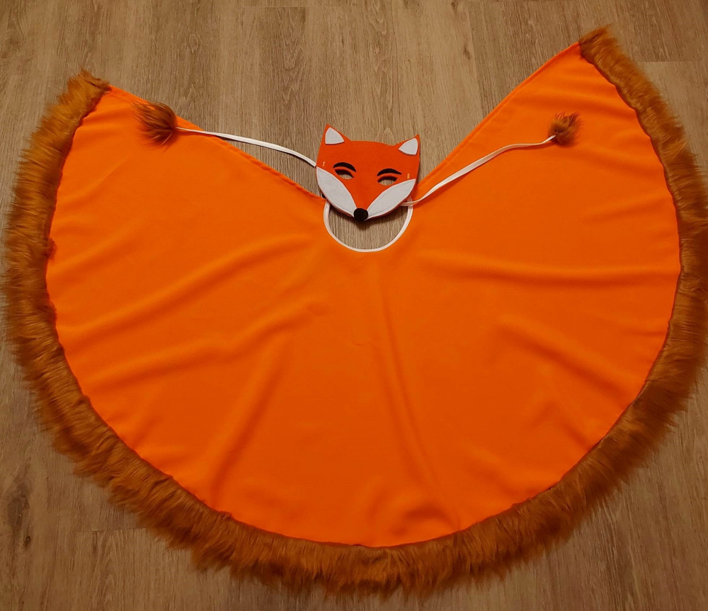 Fox carnival  costume with cape for kids picture no. 2
