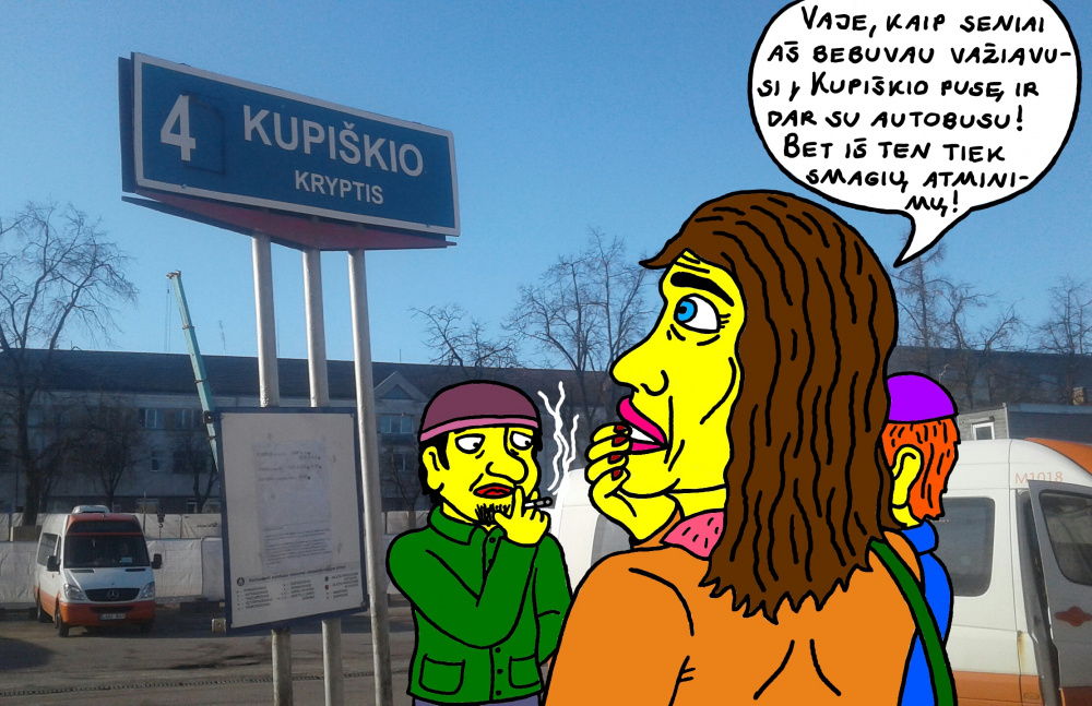 Archeologė Luna Dragonienė žvalgosi sau po Panevėžio autobusų stotį