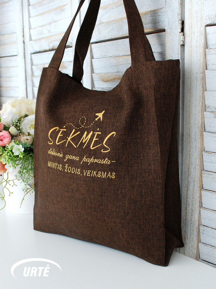 Pirkinių maišelis - SĖKMĖS dėlionė gana paprasta - MINTIS, ŽODIS, VEIKSMAS