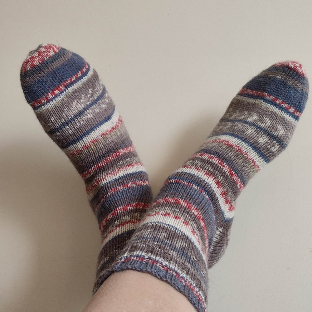 collor knitting socks
