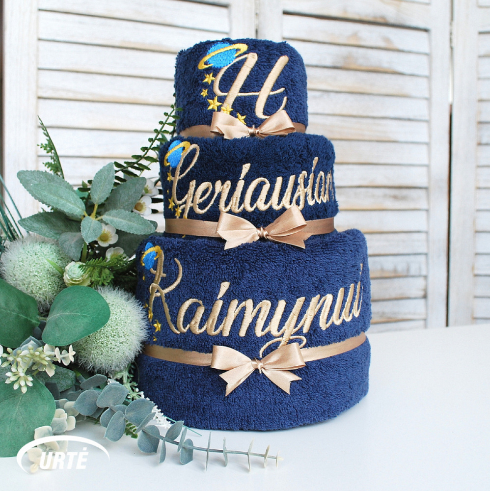 Geriausia dovana kaimynui - rankšluosčių tortas