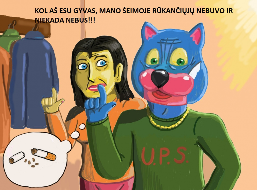 Batuotas Katinas - pavyzdys visiems, kaip gyventi be rūkymo