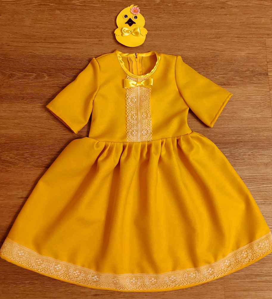 Chicken carnival costume for a girl