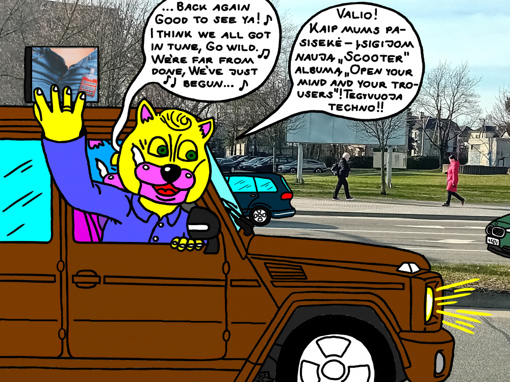 Batuotas ir Naitmenas Katinai Panevėžyje įsigijo naująjį grupės "Scooter" albumą