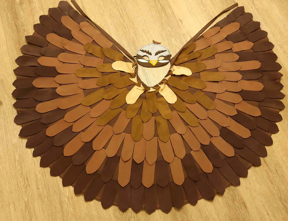 Sparrow, bird carnival costume