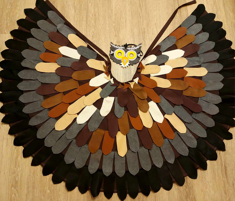 Egret carnival costume