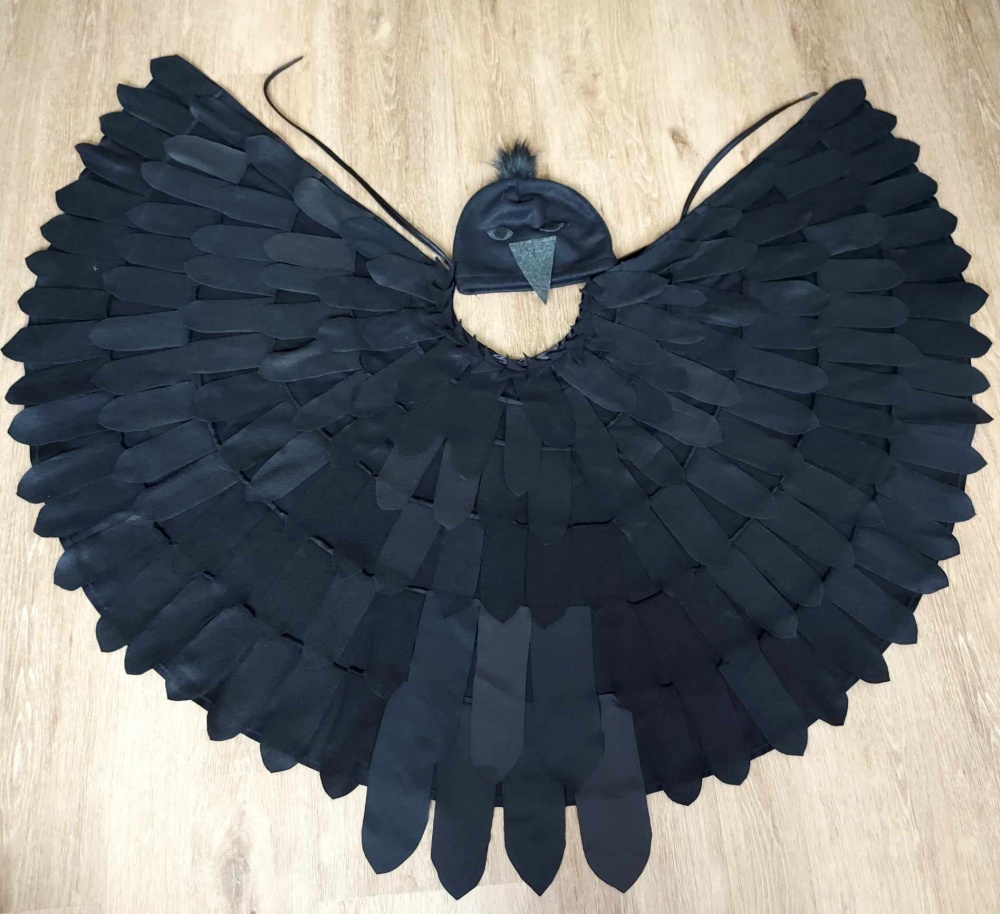Crow, raven carnival costume