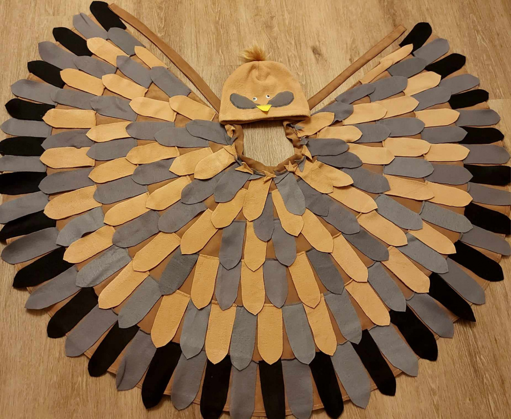 Lark's , bird's carnival costume for kids