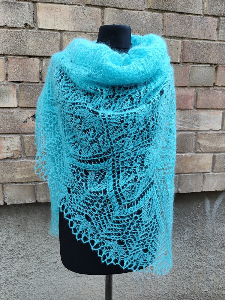 Blue shawl