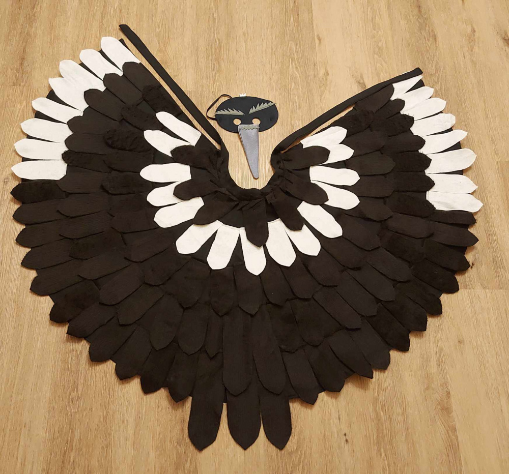 Magpie carnival costume for kids picture no. 2