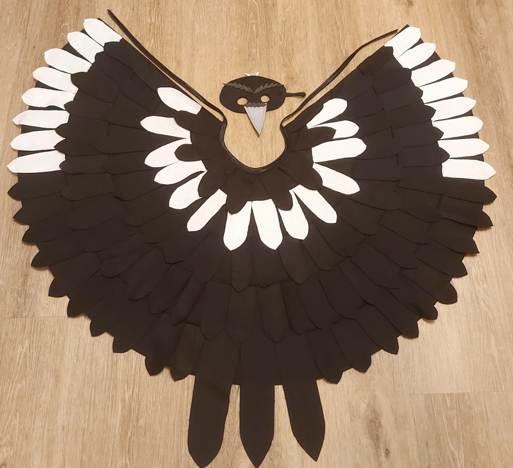 Magpie carnival costume for kids