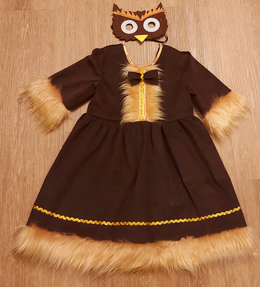 Owl carnival costume for a girl
