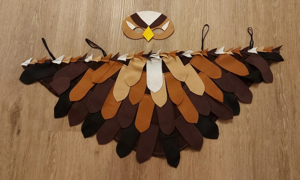 Sparrow, bird carnival costume for kids