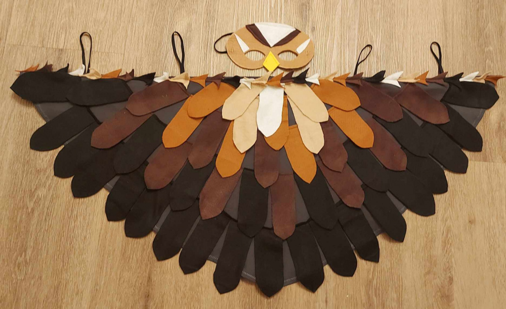 Sparrow, bird carnival costume for kids