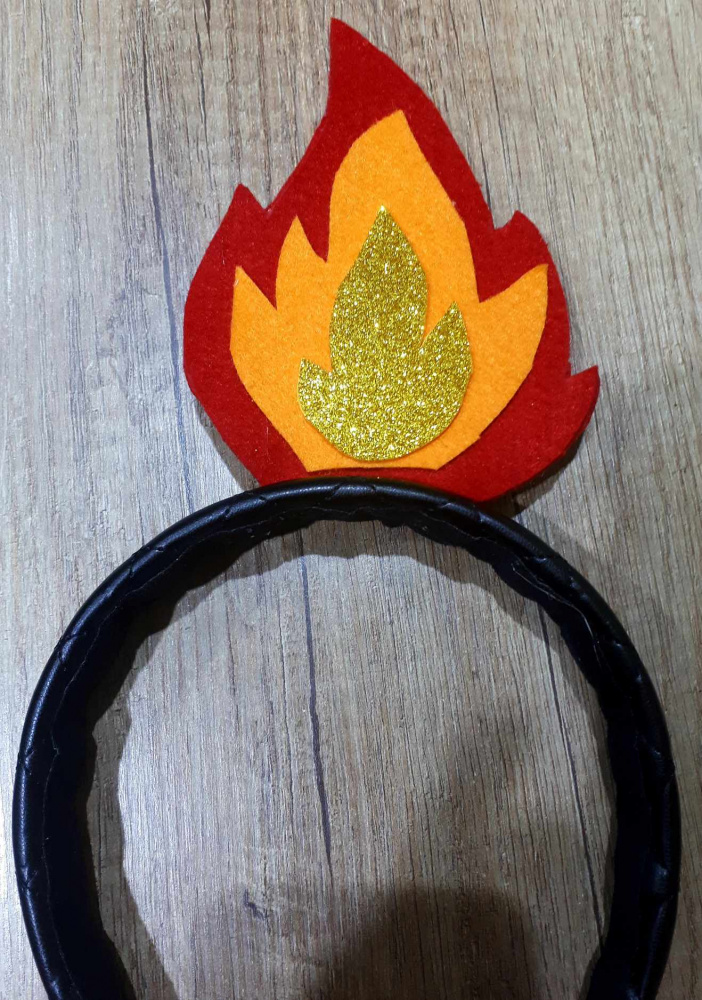 Fire, flame headband