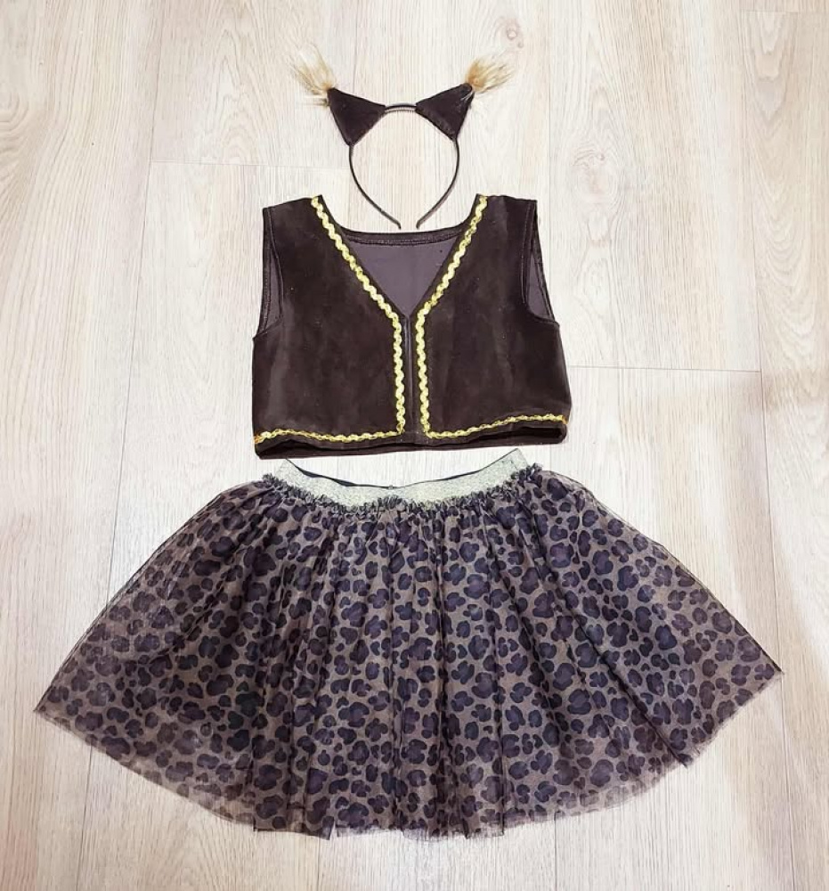 Kitty, cat, lynx costume for a girl