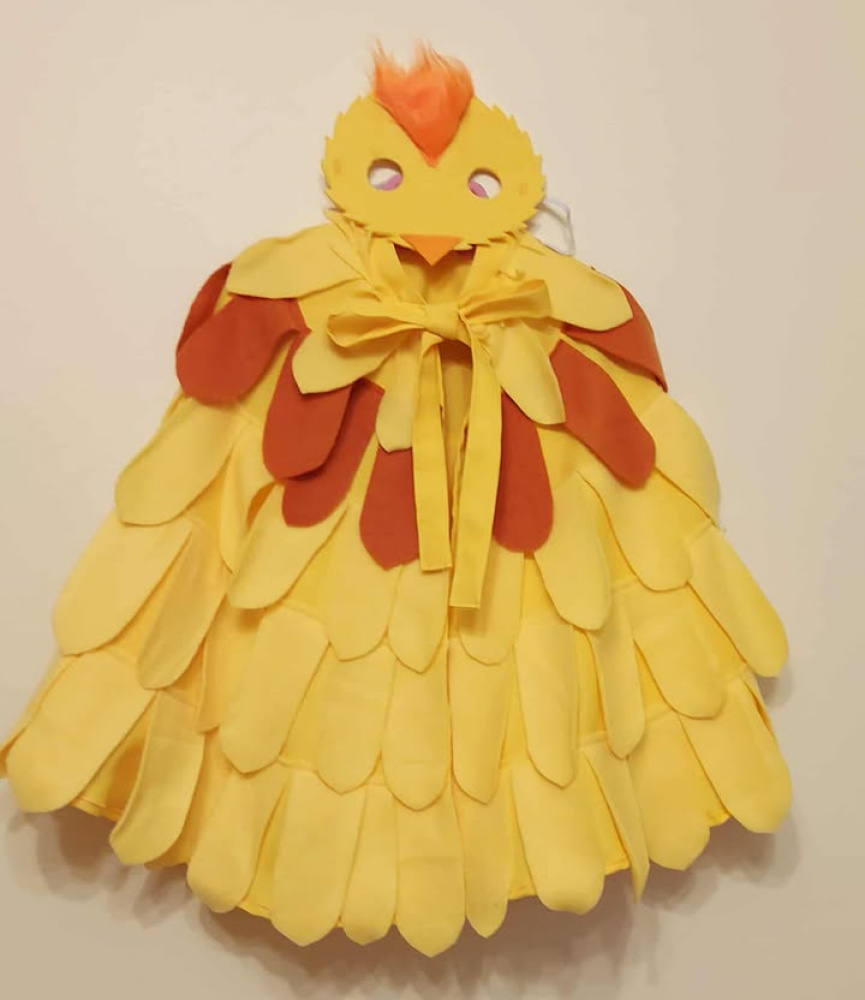 Chicken, duckling carnival costume for children