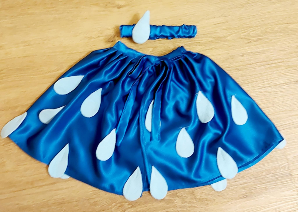 Rain, raindrop, droplet costume for kids