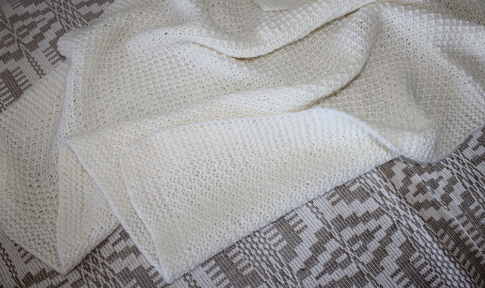 Handmade woolen knitted children's blanket 70*90 cm picture no. 2