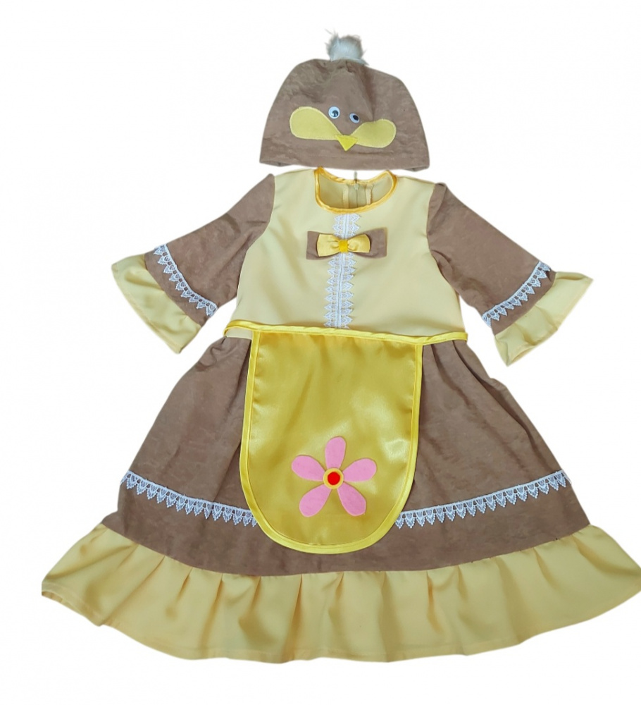 Chicken carnival costume for a girl