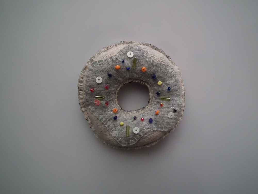 Gray1 donut, handmade