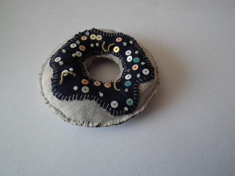 Dark donut, handmade
