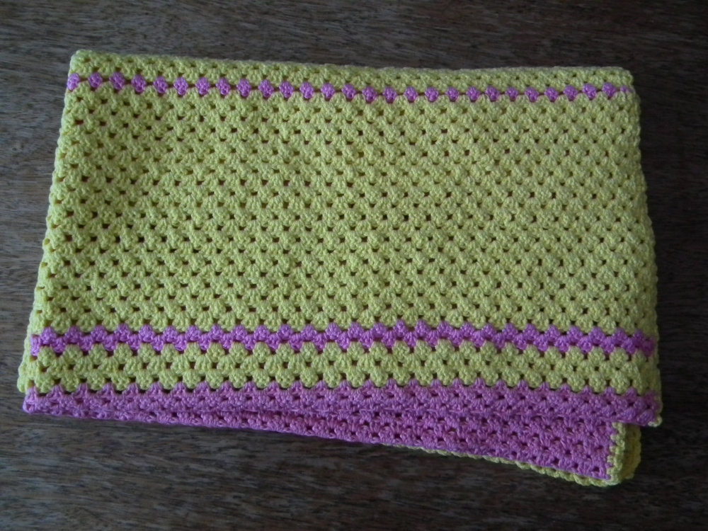 Yellow blanket for girl