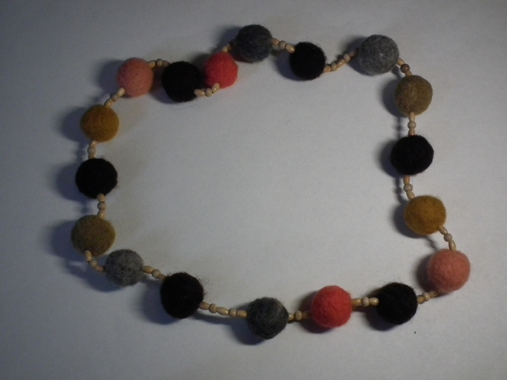 Colored necklaces