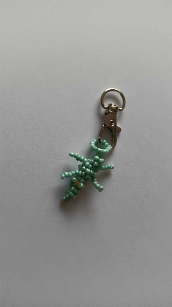 Keychain "Blue Crocodile"