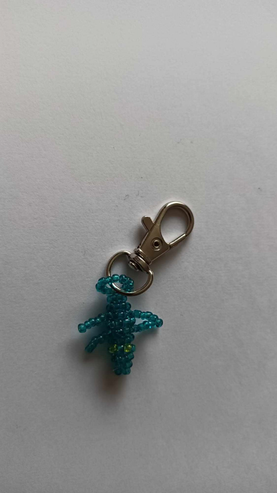 Keychain "Blue Crocodile"