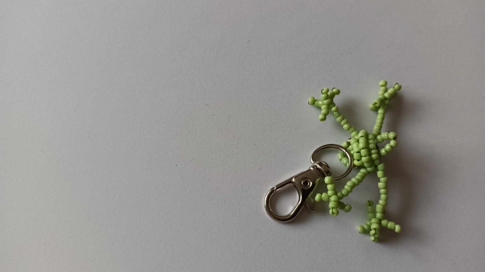 Keychain "Frog light green"
