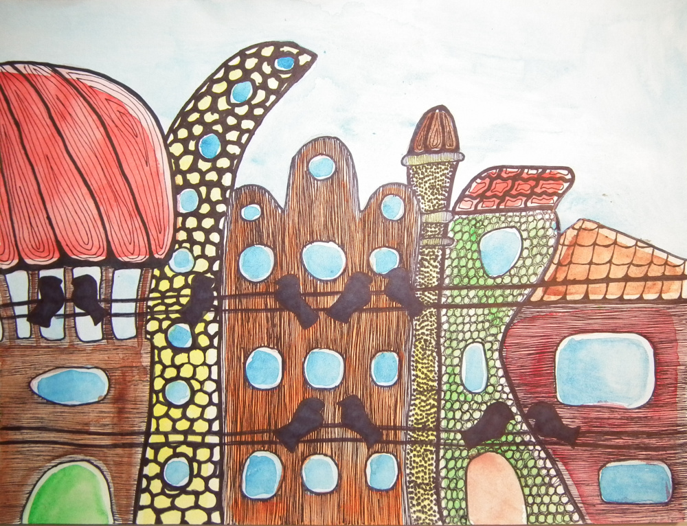 Painting "City. Moment1"