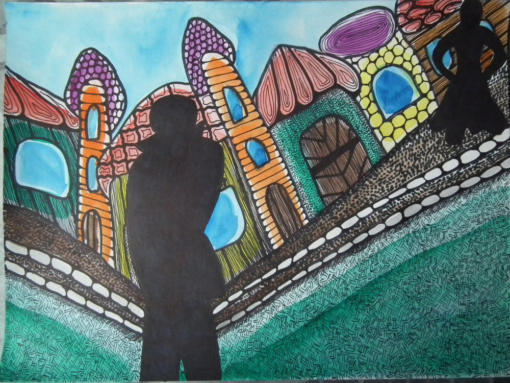 Painting "City. Far and Near"