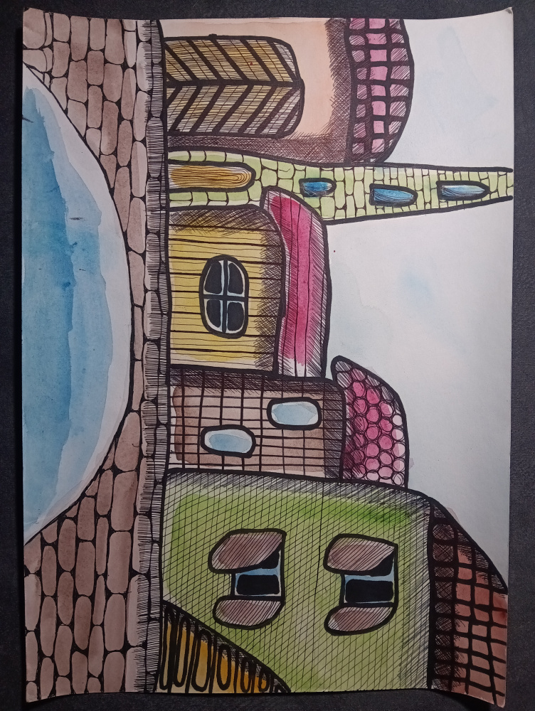 Painting "City. High"