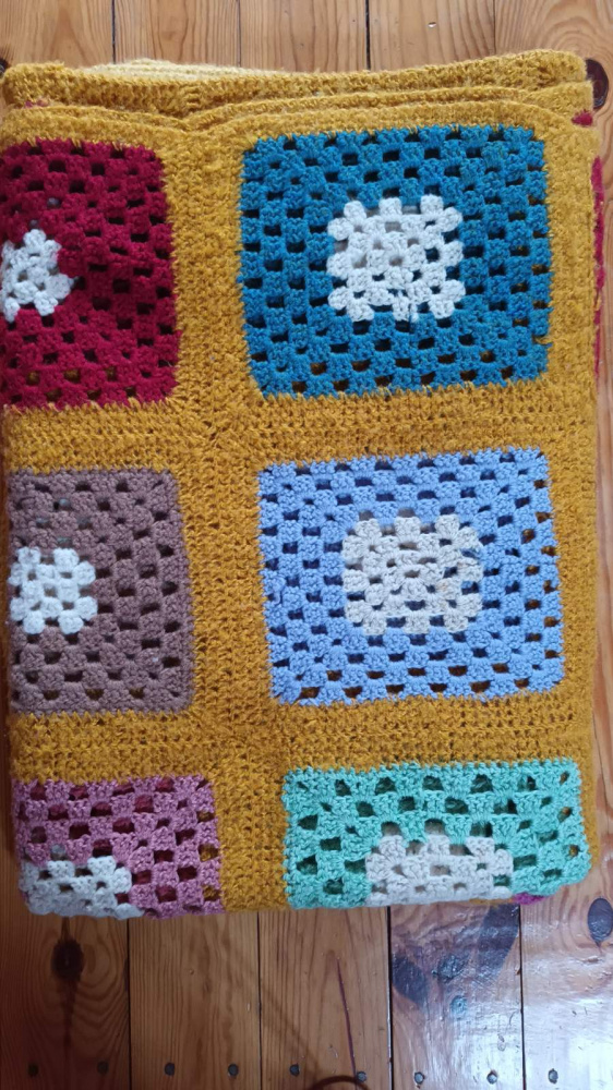 Dark yellow blanket