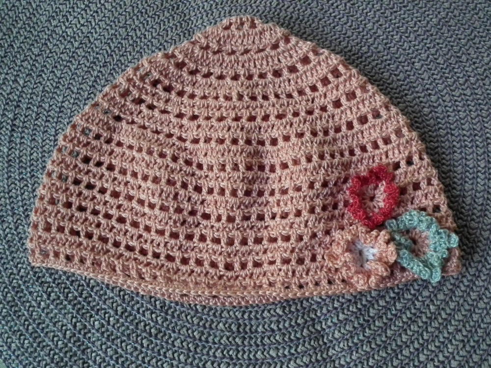 Pink hat. Handmade crochet hat for an adult